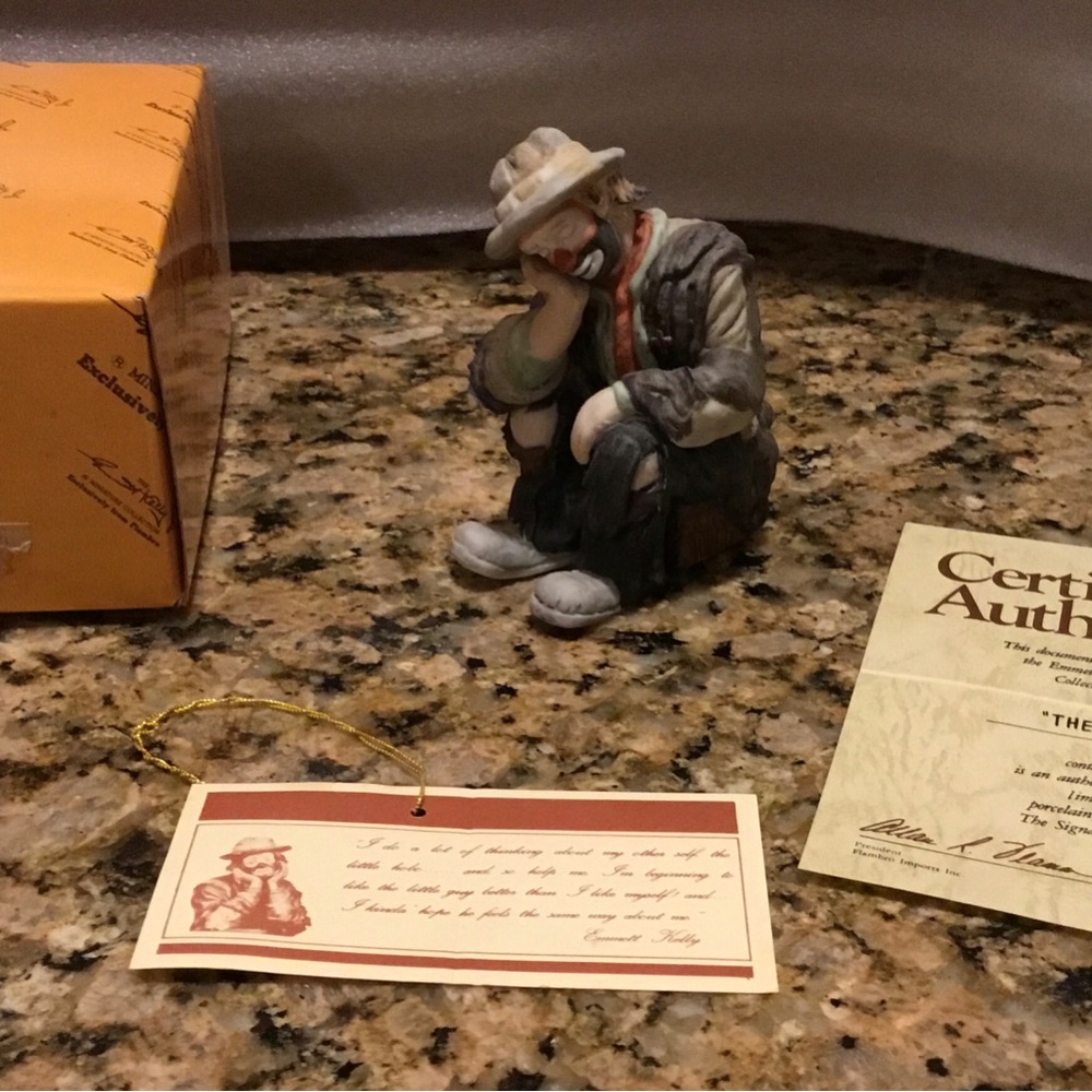 Emmett Kelly “The Thinker” figurine